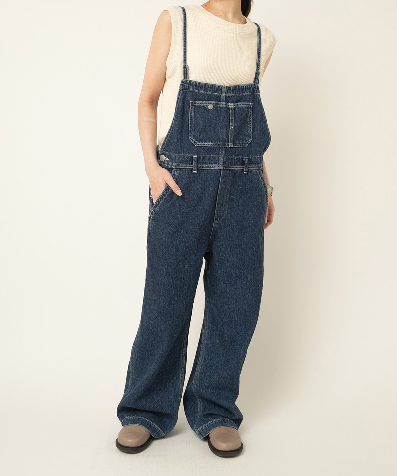 【9月中旬納期】O0760 THIN STRAP OVERALLS