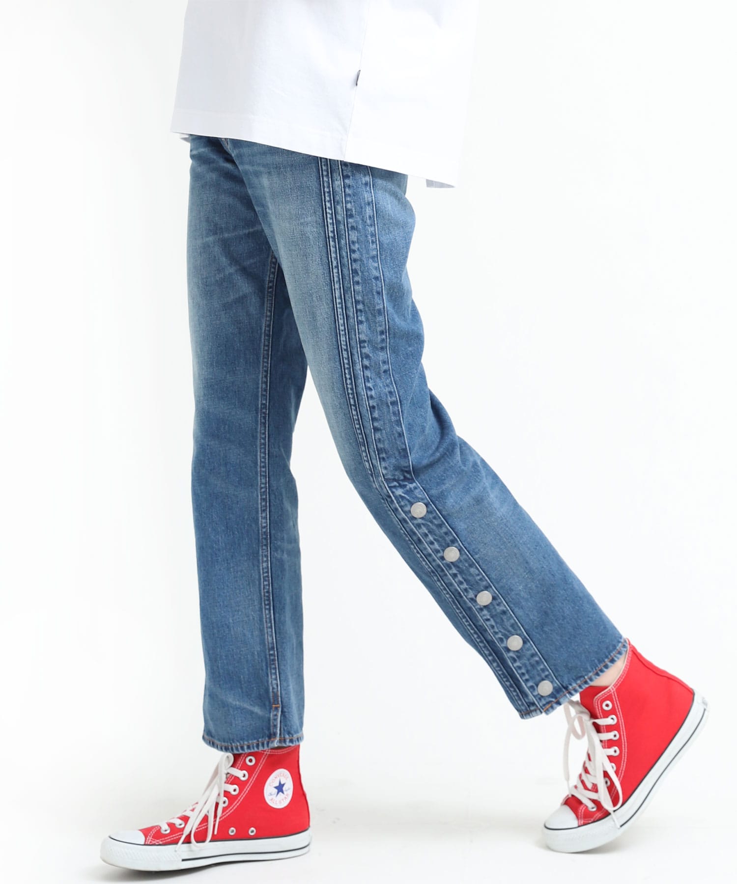 R3717 サイドスナップジーンズ