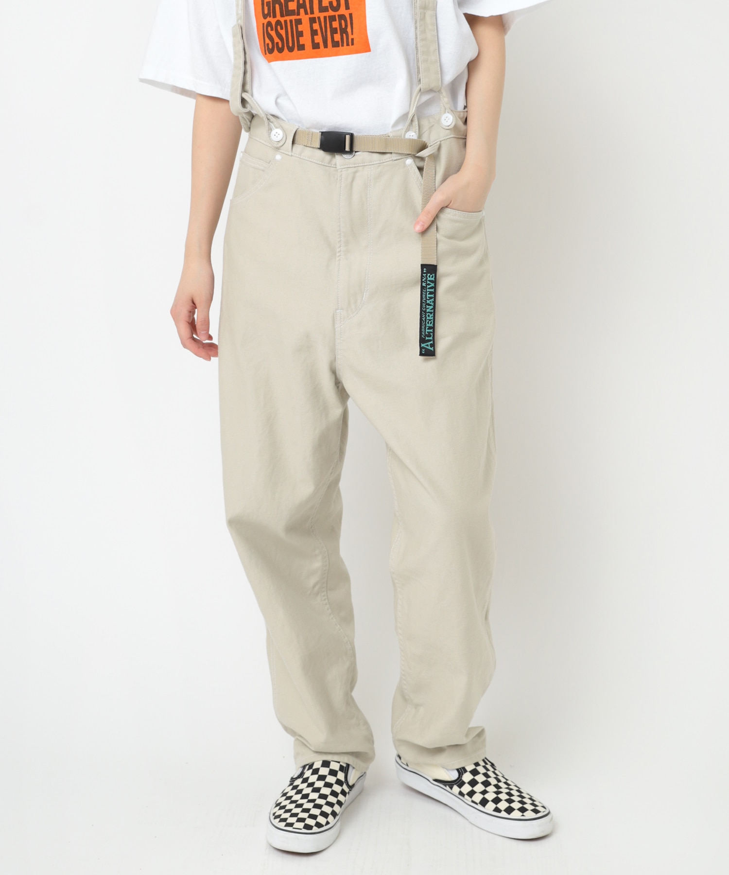 R3976 サスペンダーワークパンツ