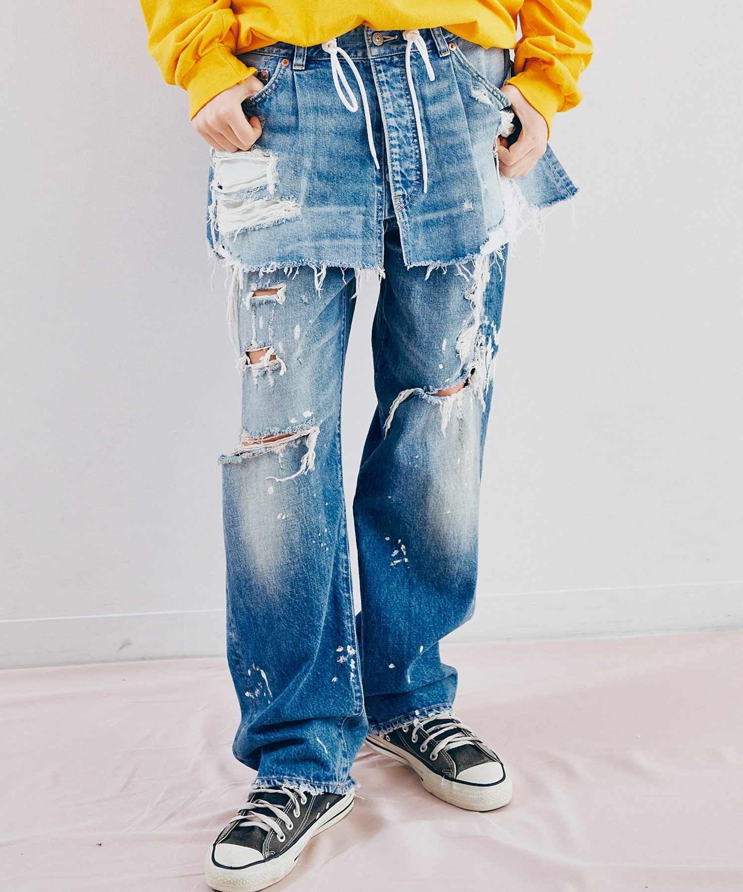 R4056 ベーシックストレートデニム