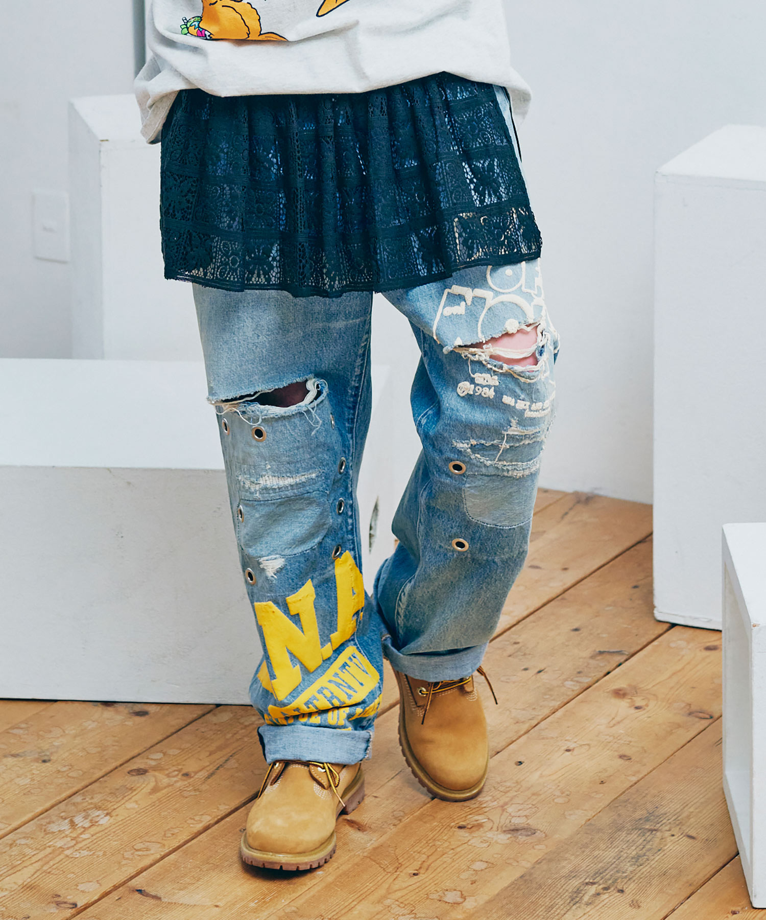 【6月上旬納期】R4056 ベーシックストレートデニム