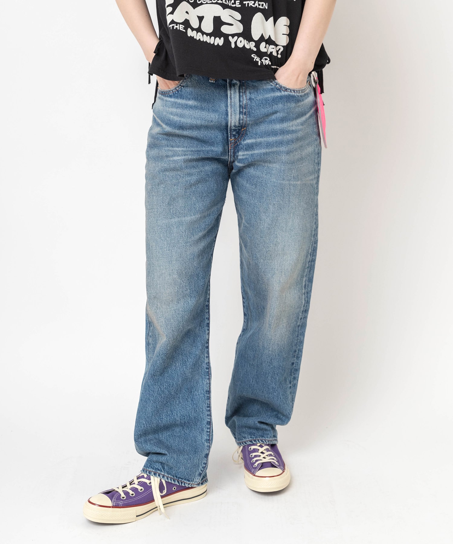 【6月上旬納期】R4056 ベーシックストレートデニム