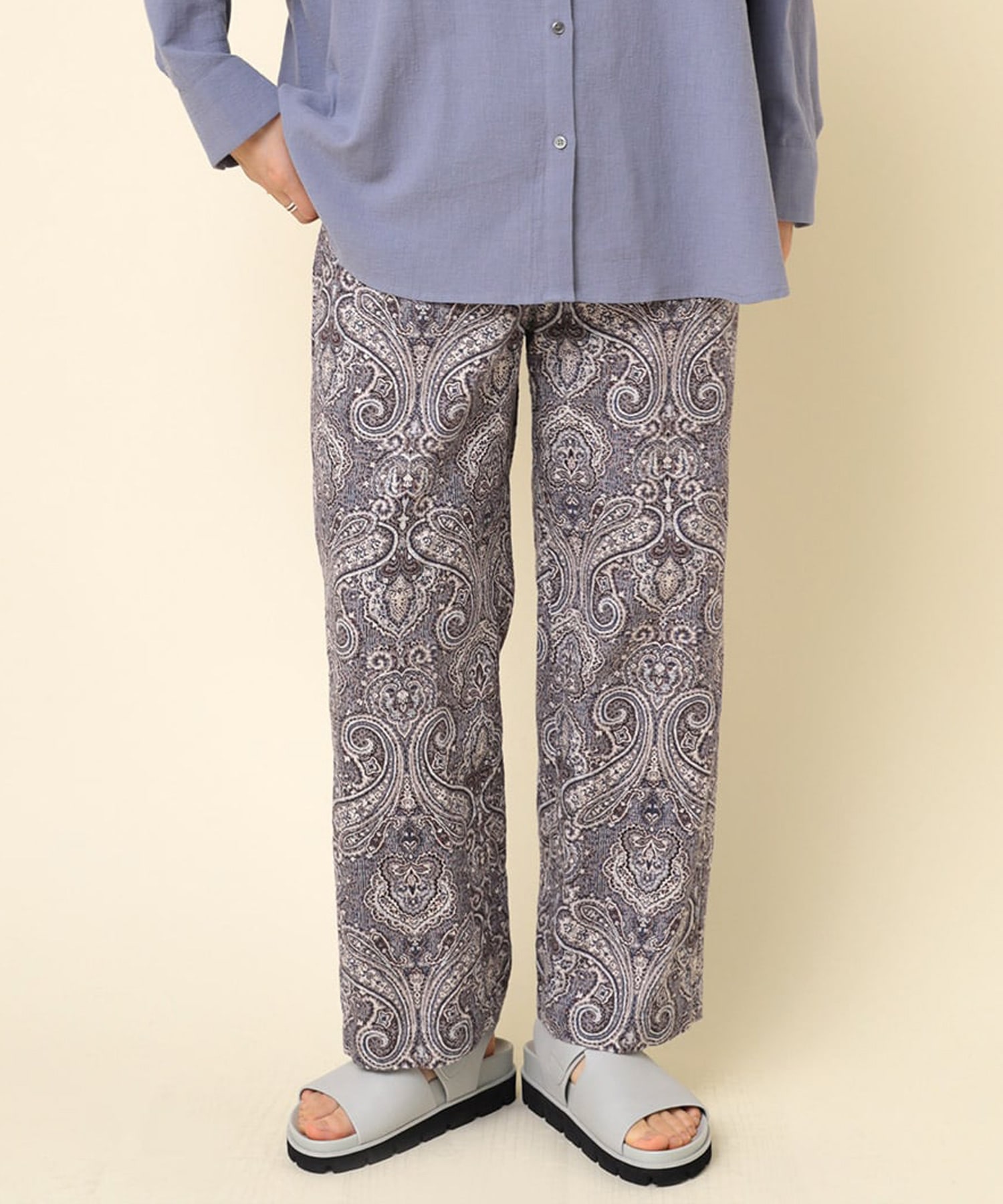 R4203 フクレJQゴブランペイズリーパンツ