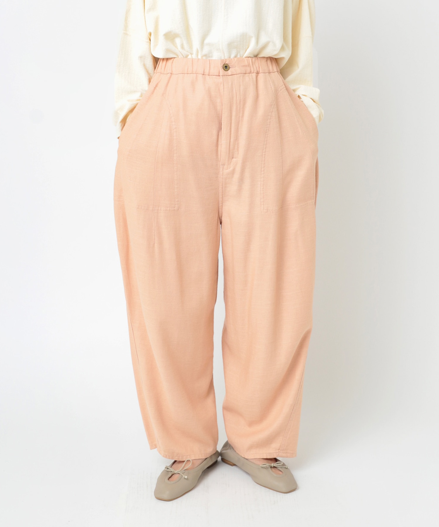 R4230 コックさんの綿麻カルゼパンツ