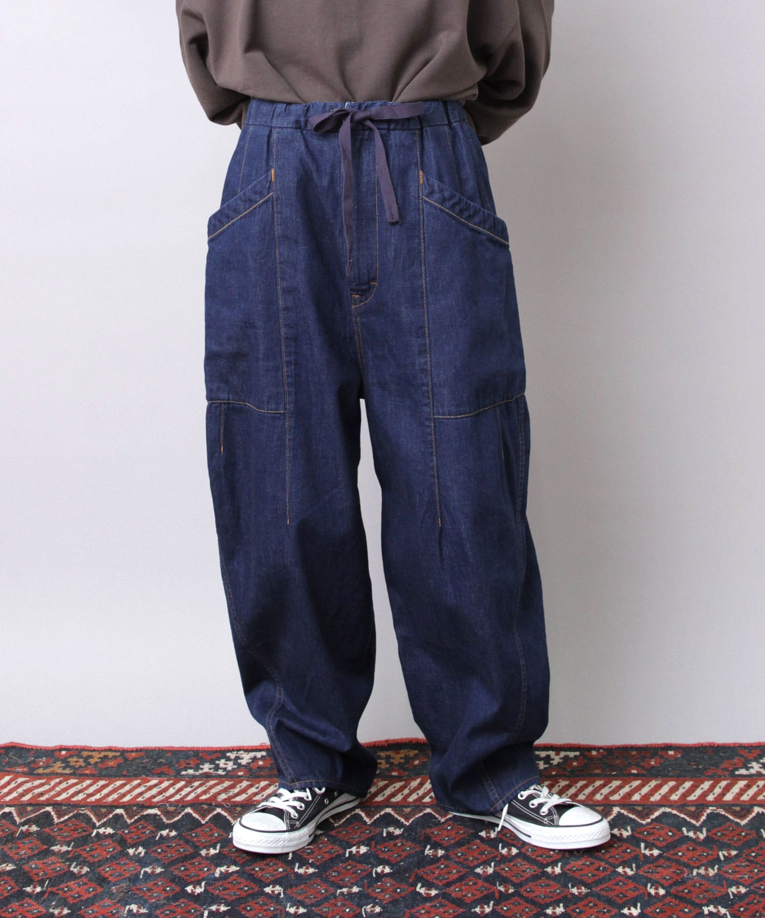 R4242 10ozデニムのバルーンバナナパンツ