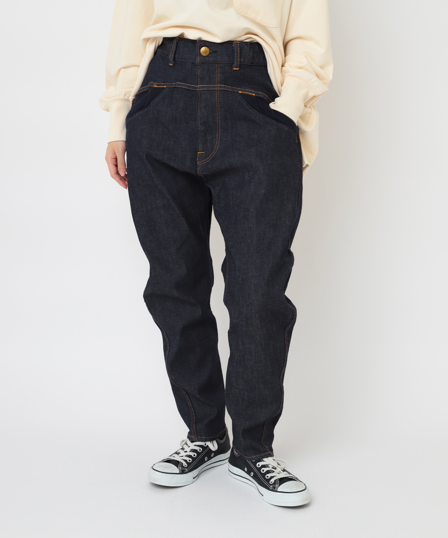 R4326 ロークロッチニューリブパンツ