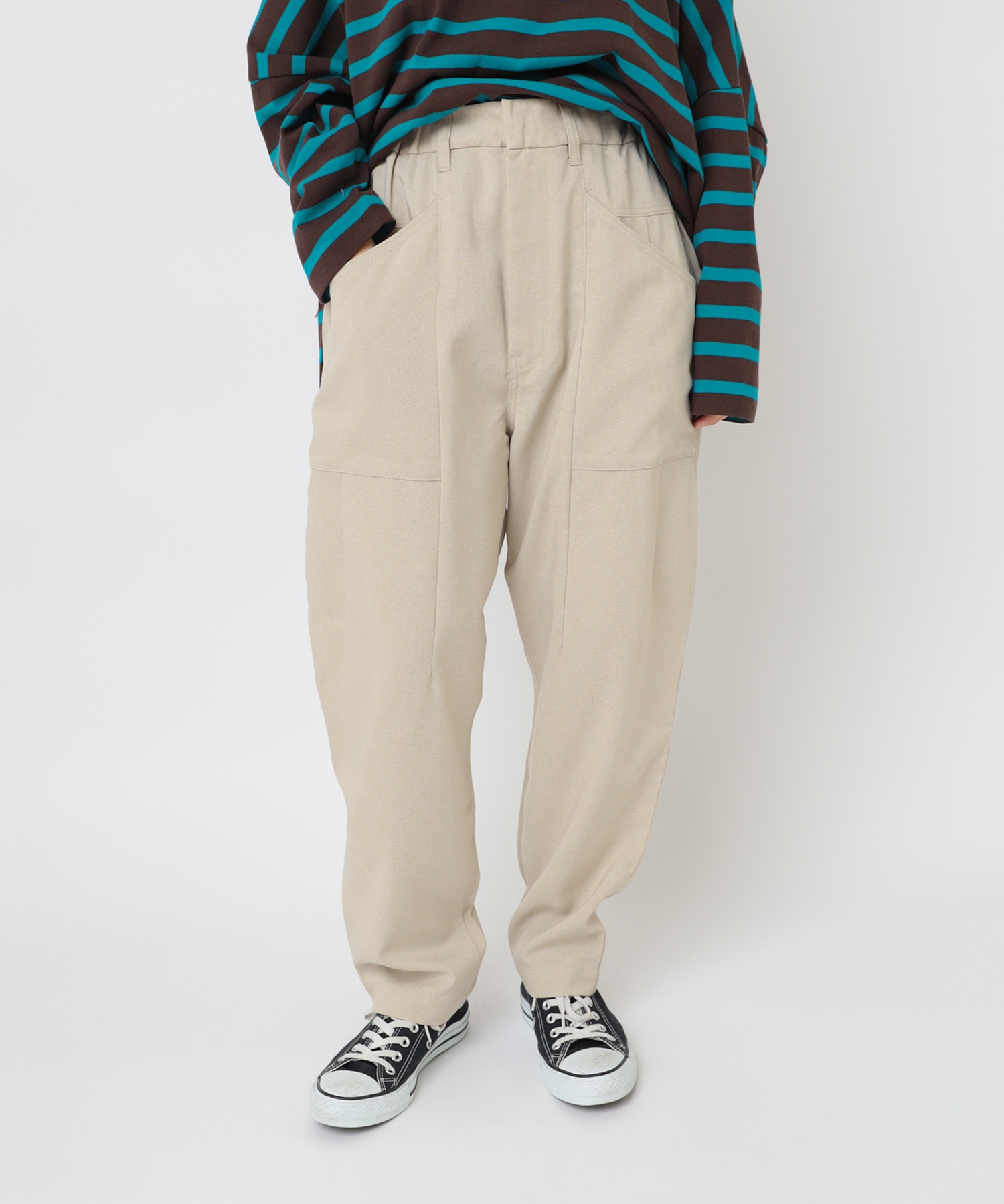 R4348 PJ’Sシルエットのスラックスパンツ