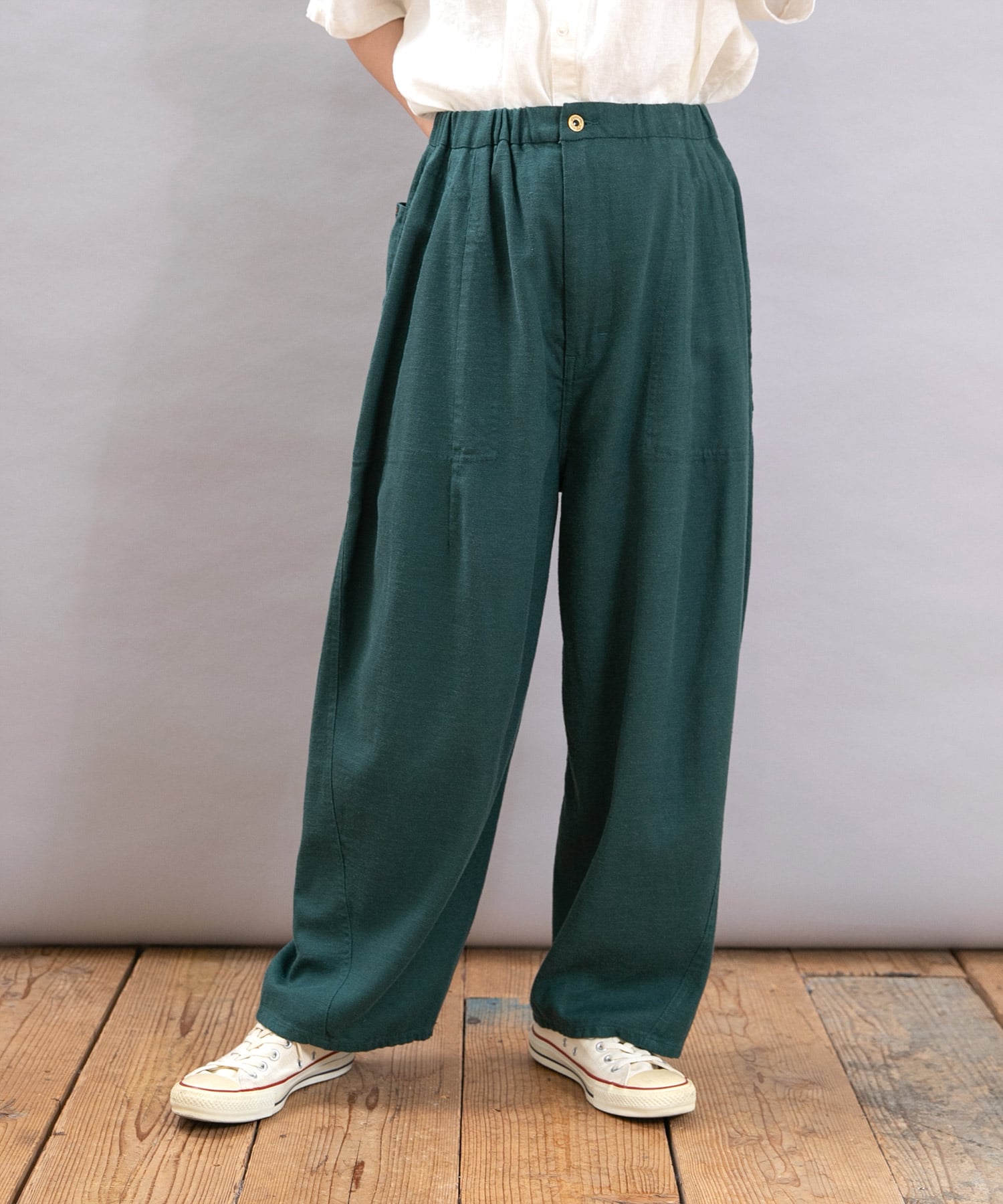 【7月中旬納期】R4354 コックさんの綿麻カルゼパンツ