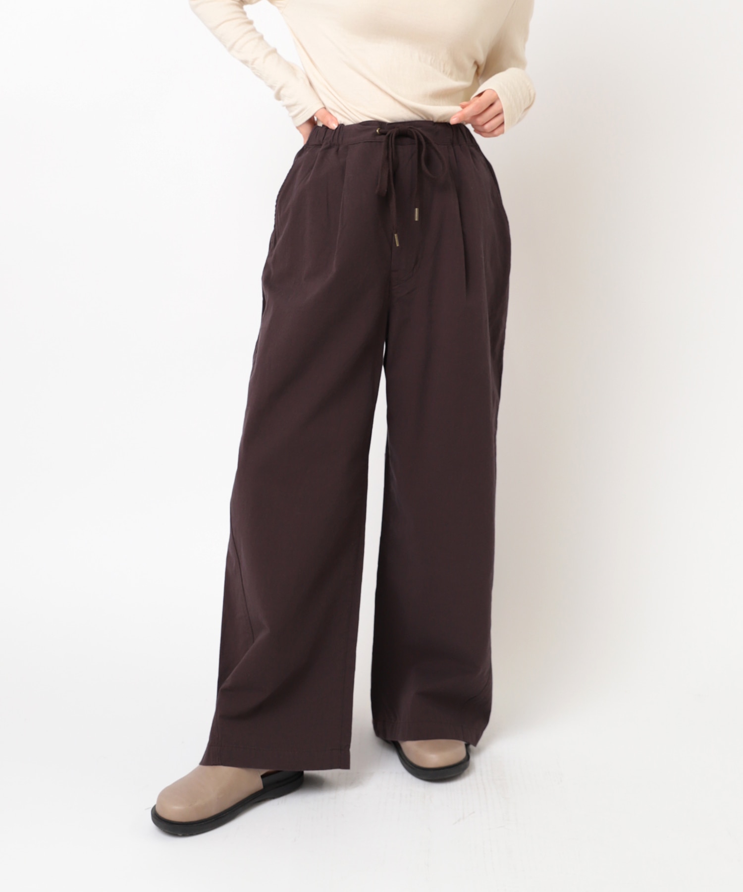 R4357 ワイドイージーラインパンツ