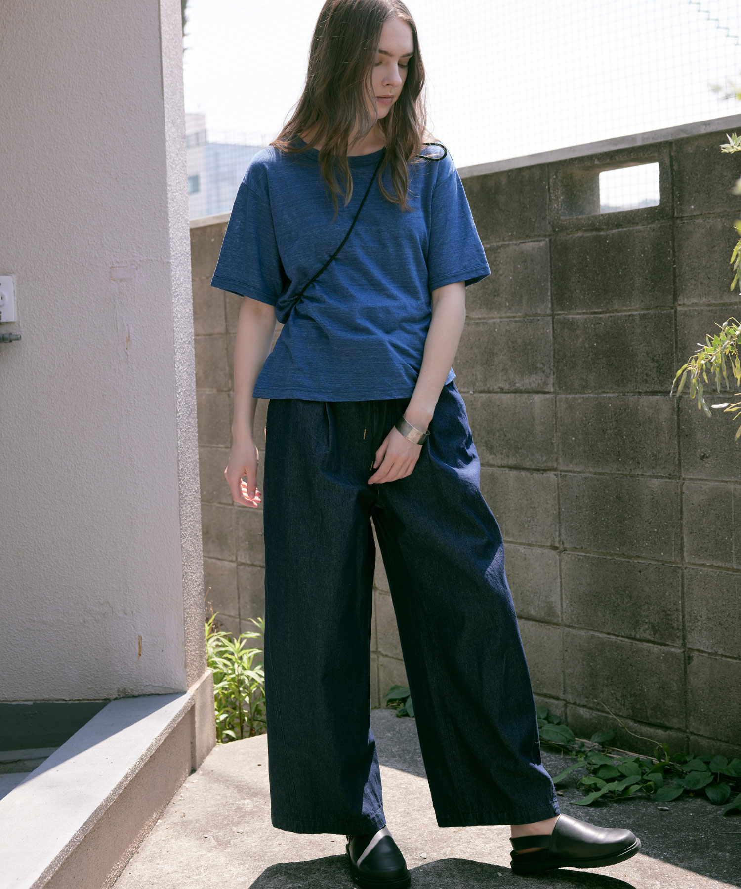 R4357 ワイドイージーラインパンツ