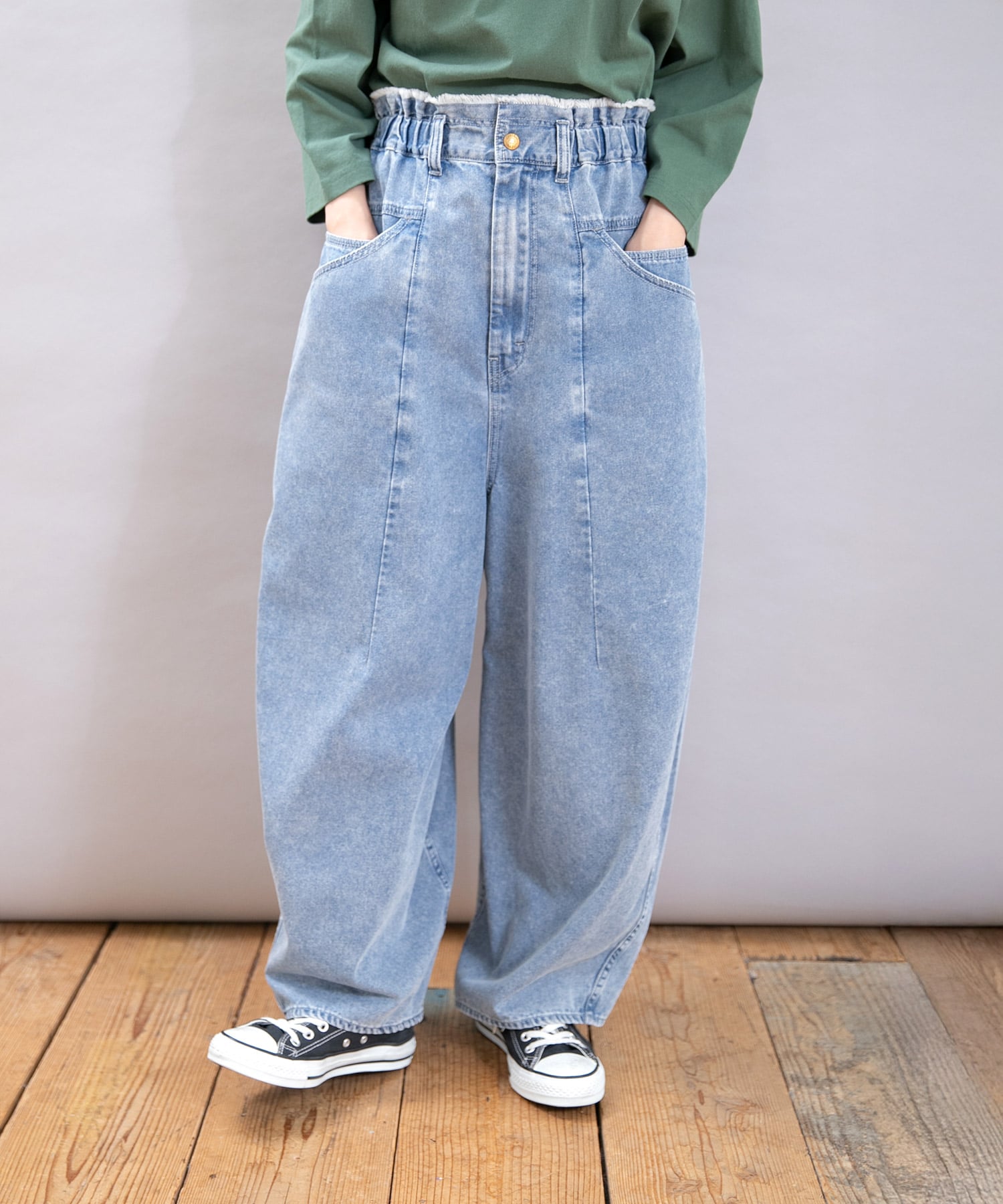 R4362 こだわり加工のフレンチワークパンツ