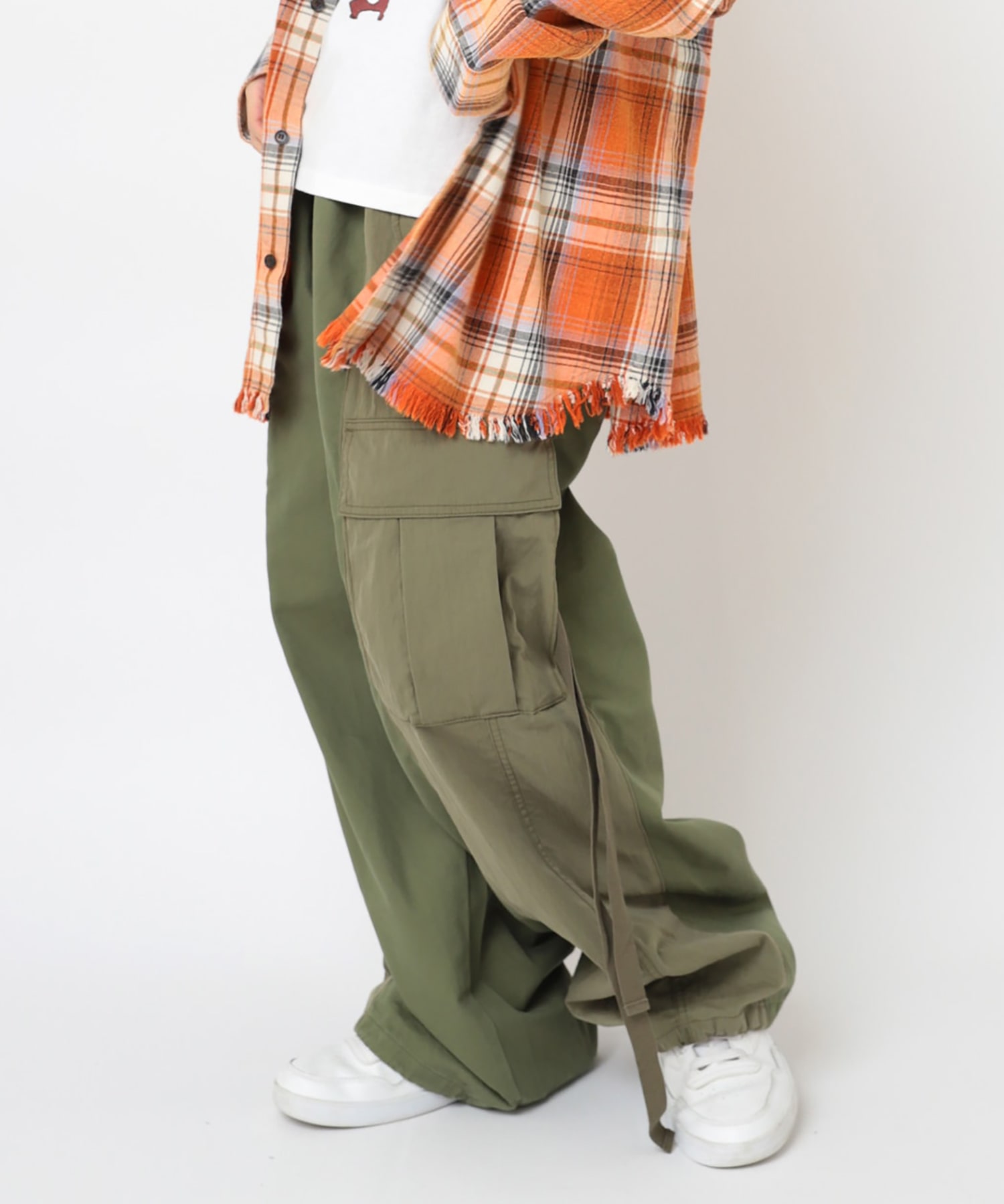 R4364 ワーク×ミリタリーリメイクパンツ