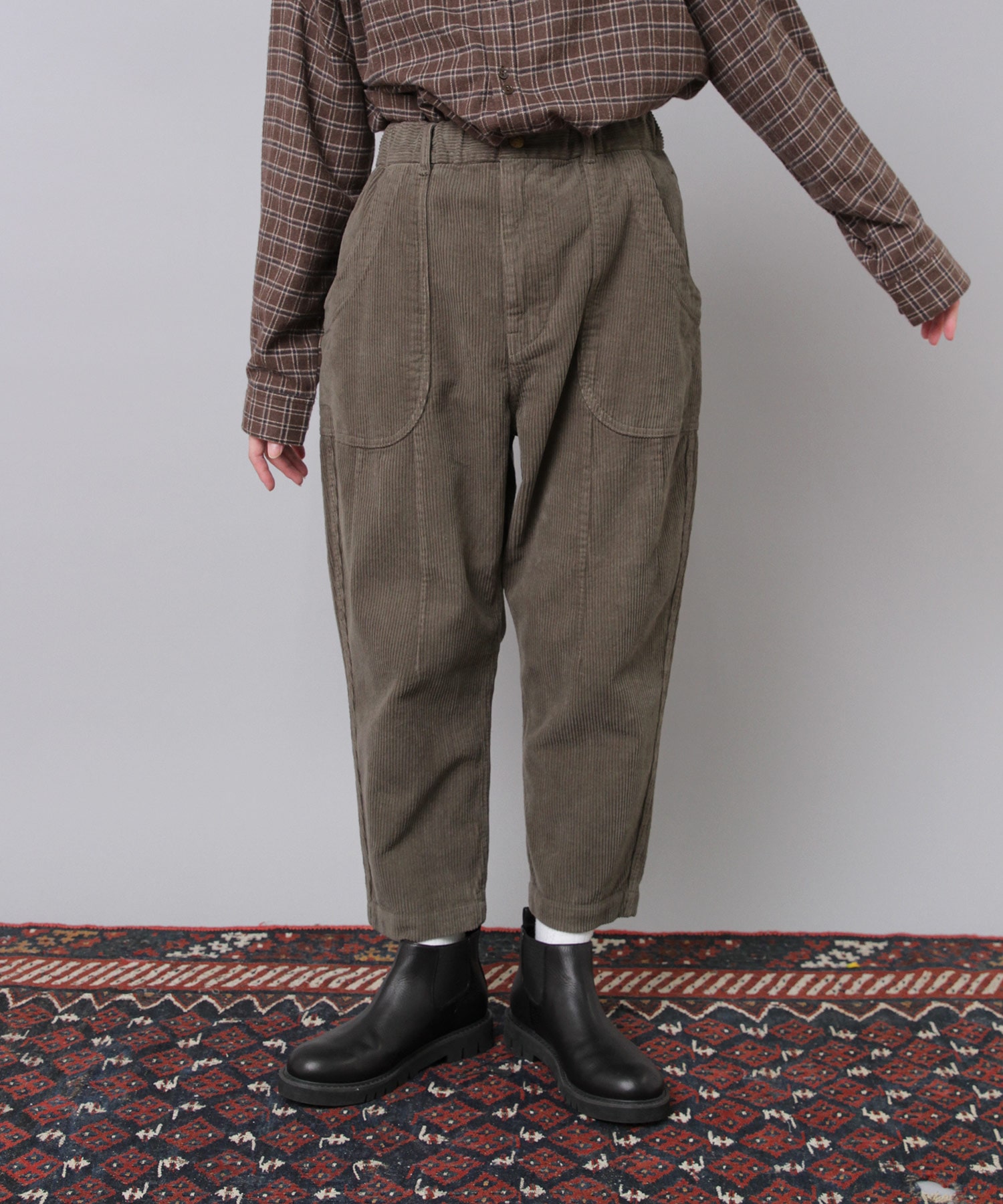 RNA-N URCHパンツ URCH RNA パンツ R4175 ダブルポケット膝下パンツ レディース