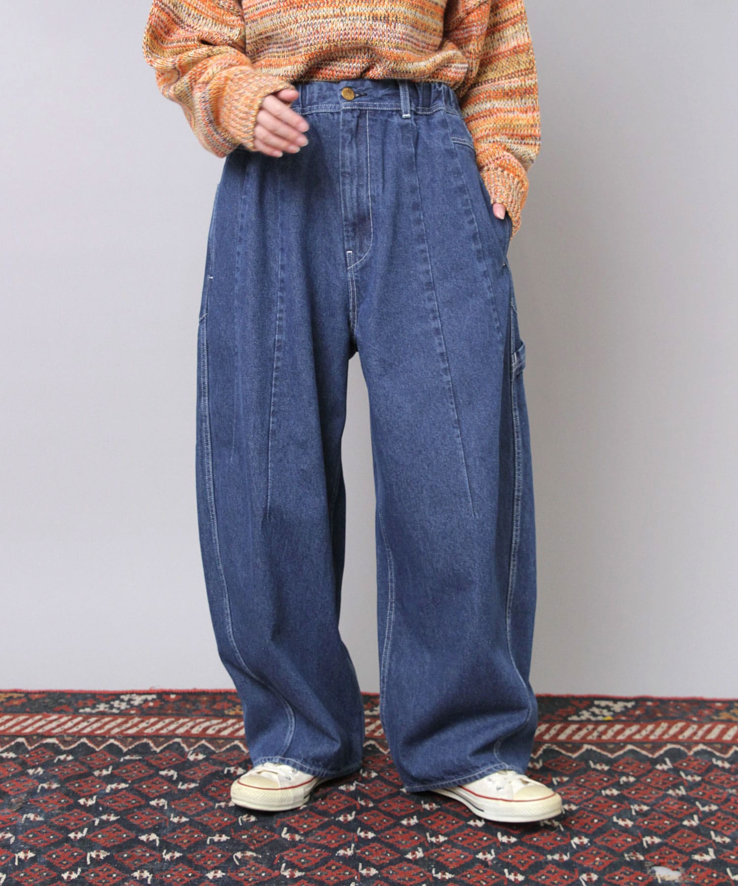 R4381 カルゼデニムのクラフトマンパンツ