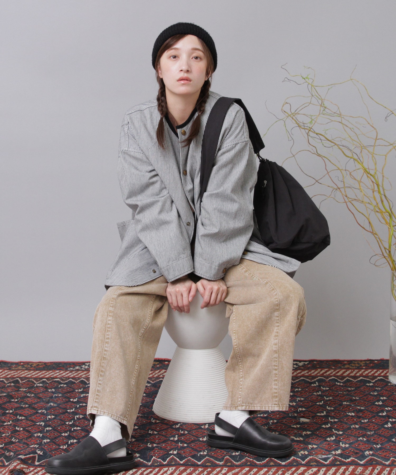 R4391 ケミカル加工のワークパンツ