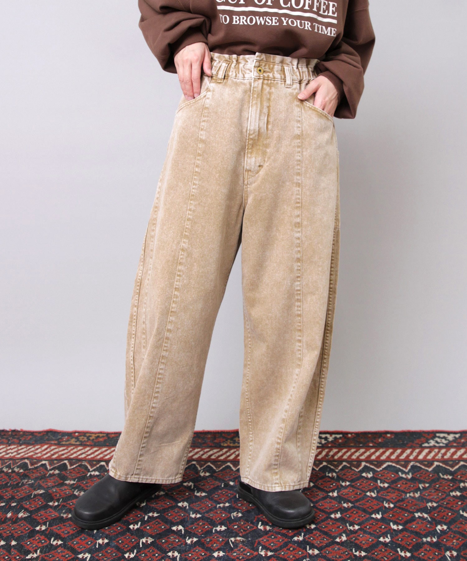 R4391 ケミカル加工のワークパンツ