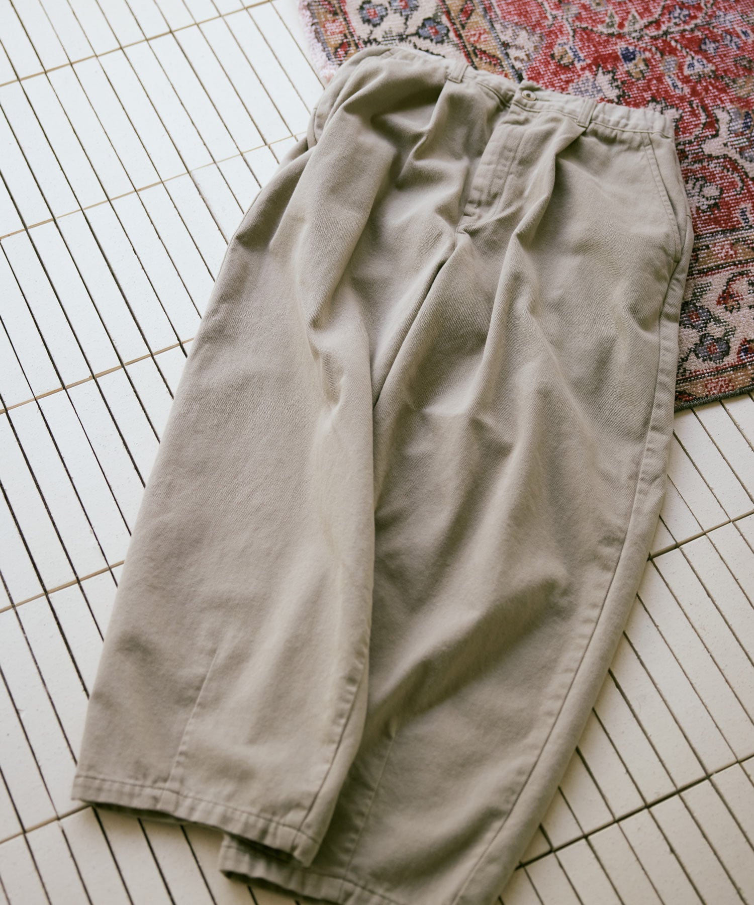 【12月上旬納期】R4400 コットンウールクラシックバレルパンツ