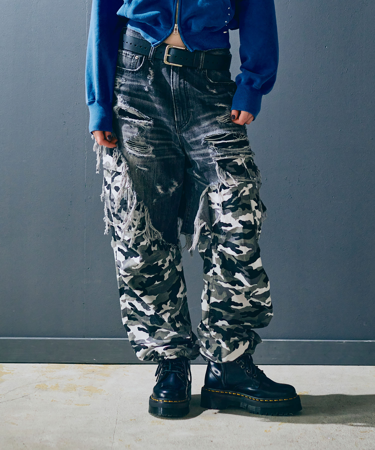 R4404 カーゴレイヤード5ポケットパンツ