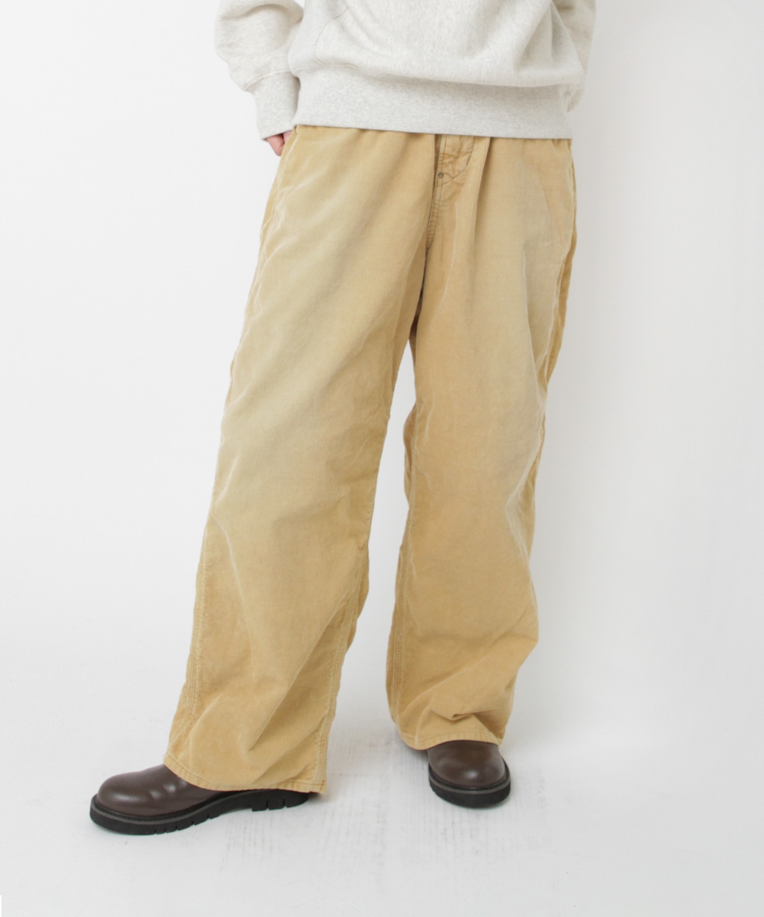 R4405 ユーズドライクコーデュロイワークパンツ