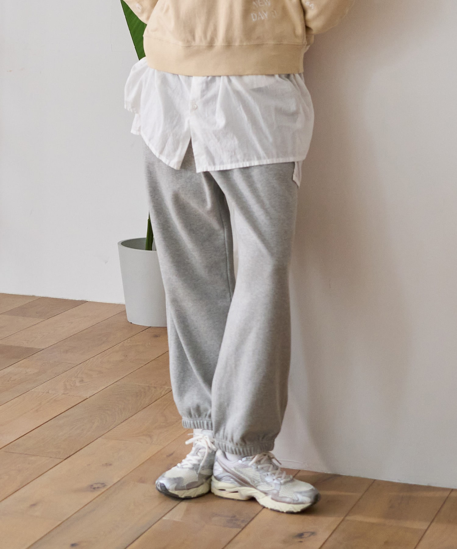 R4424 スラブスムースジョガーパンツ