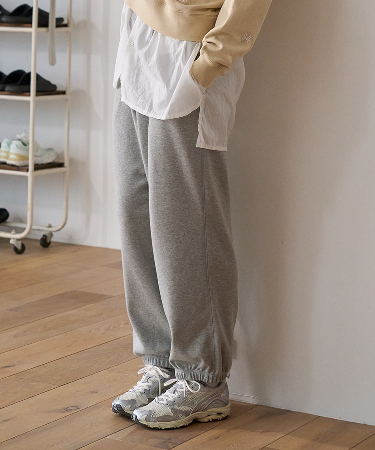 R4424 スラブスムースジョガーパンツ