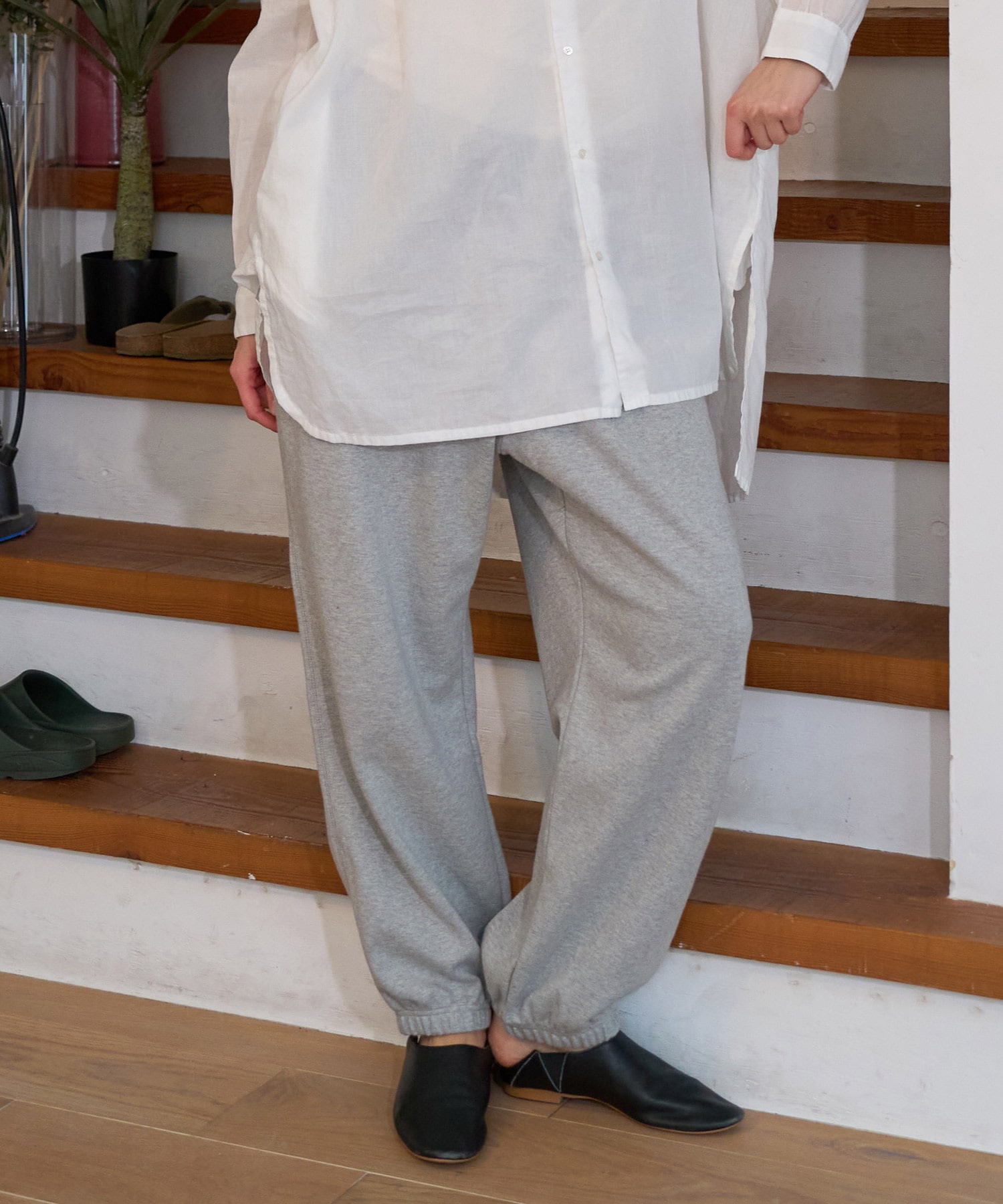 R4424 スラブスムースジョガーパンツ