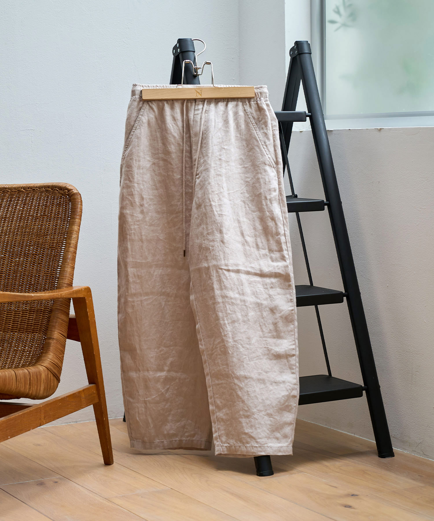 R4430 リネンツイルイージーパンツ