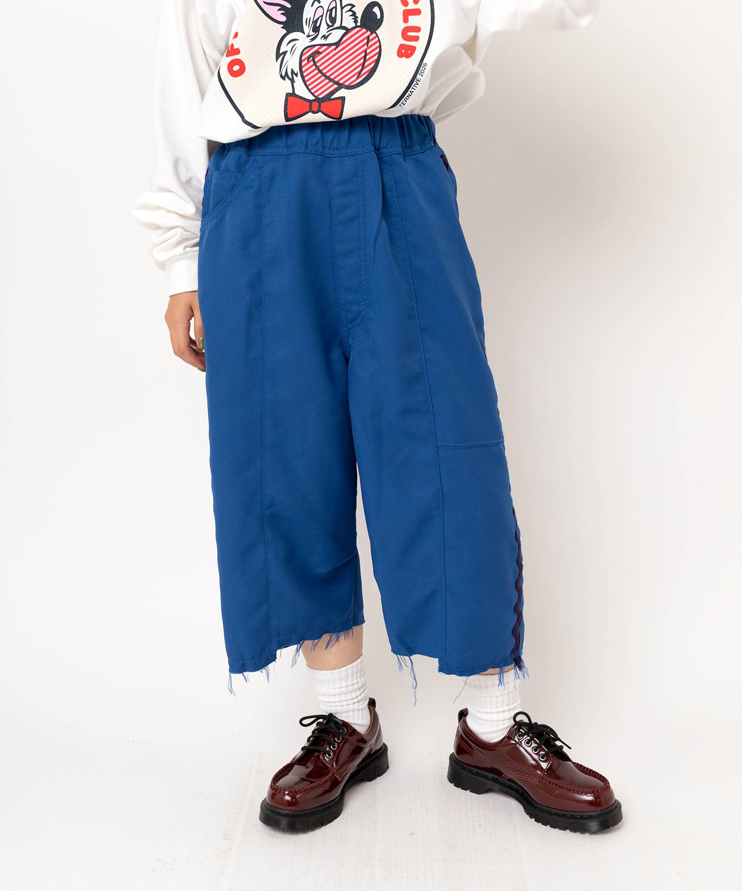 【3月中旬納期】R4440 ウェービーテープクロップドパンツ