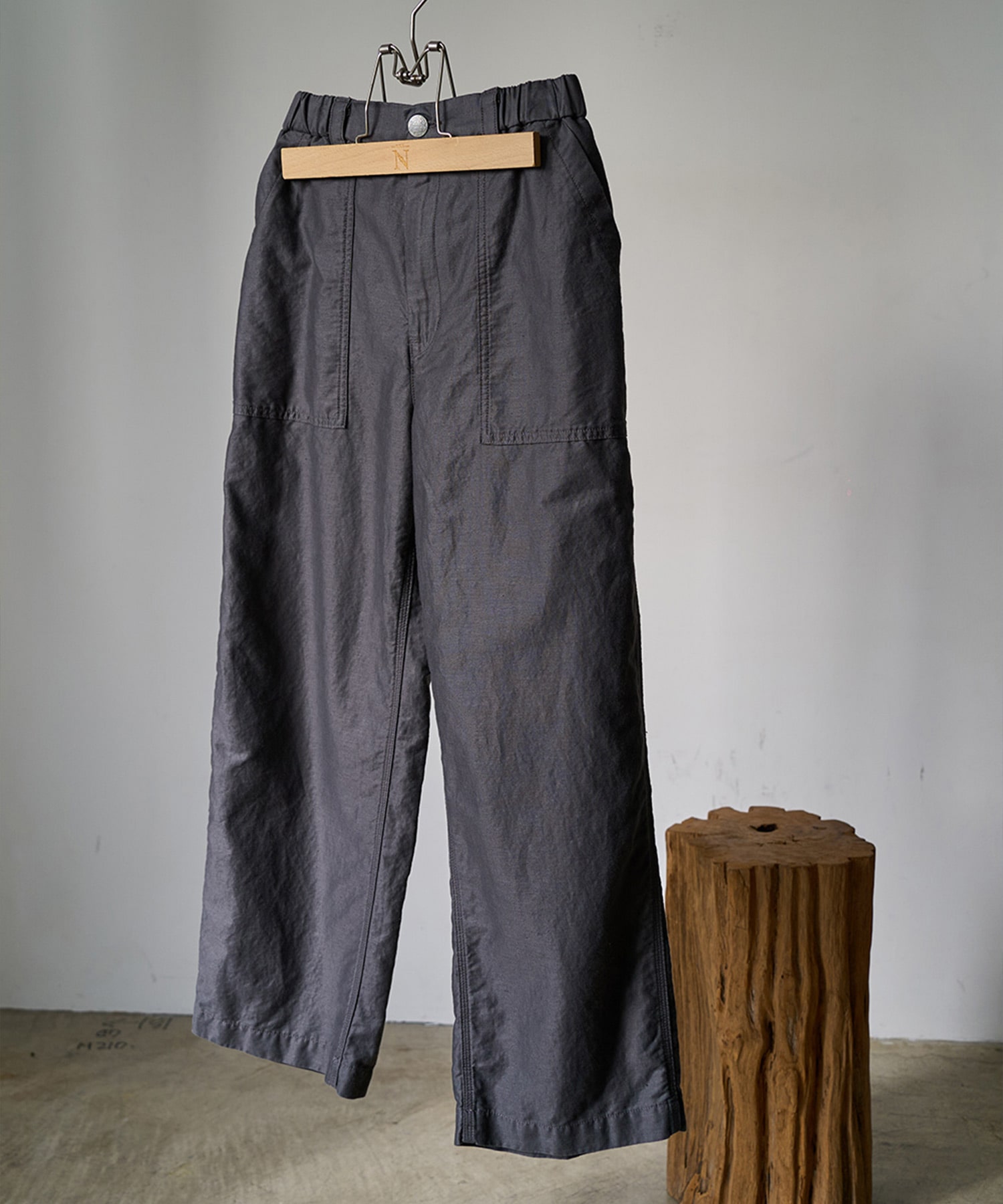 R4443 スラブコットンリネンペインターパンツ
