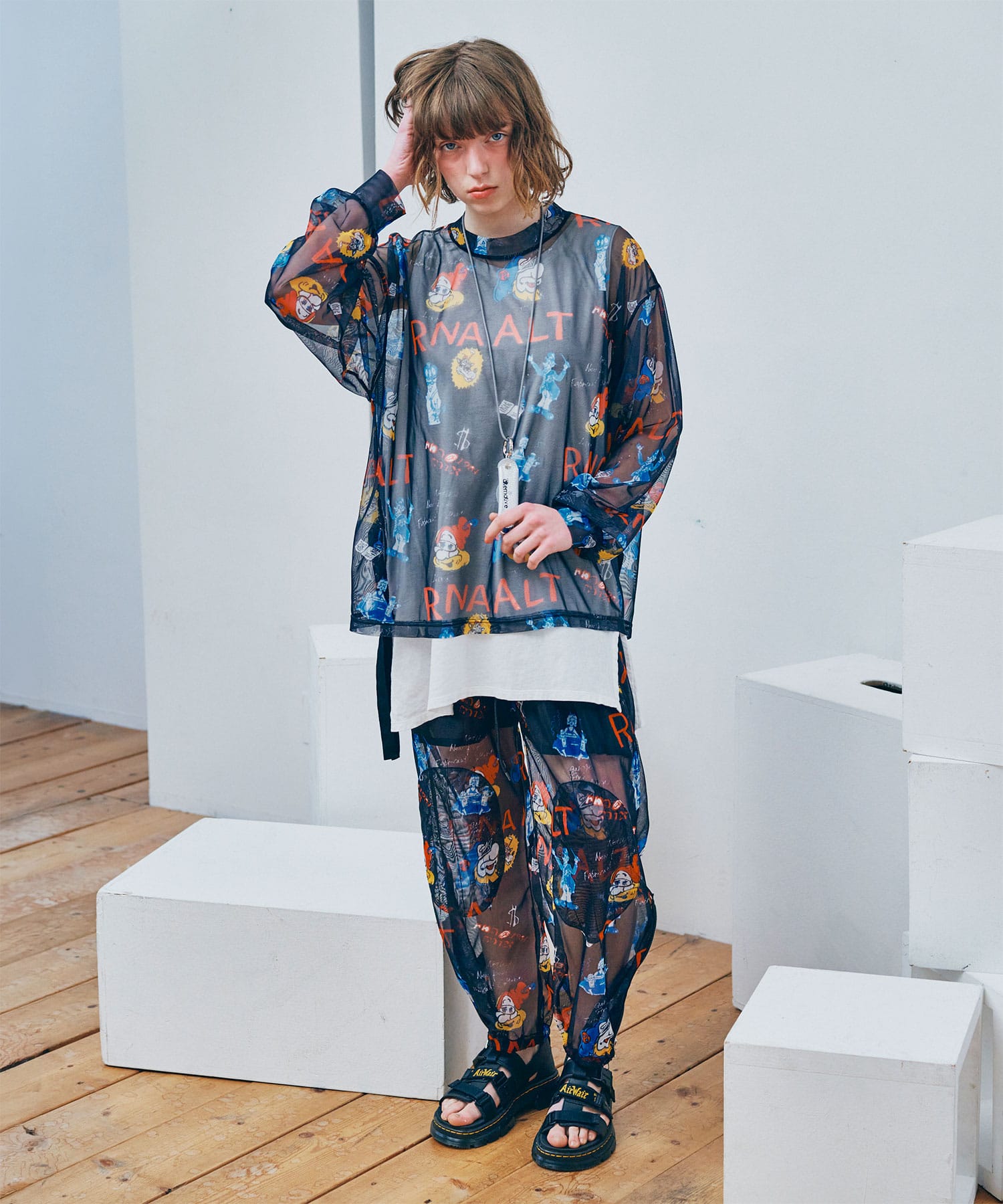 R4453 ジャンクキャラシアーパンツ