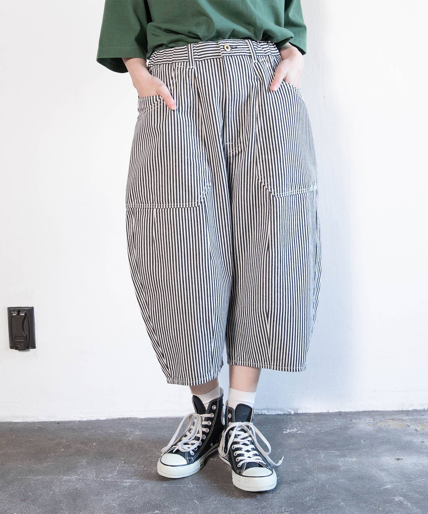 【5月中旬納期】R4457 ひざ下丈のトイパンツ