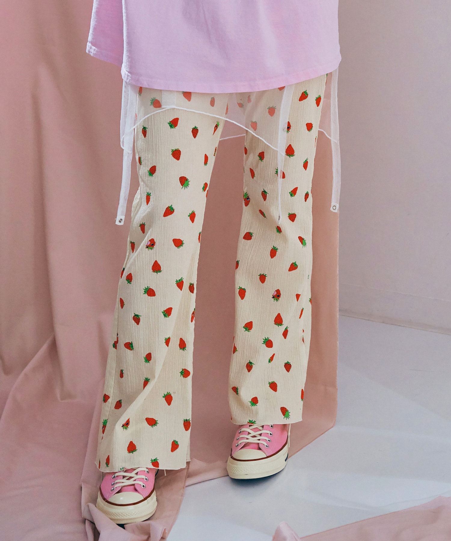 【5月下旬納期】R4460 ヨーリューイチゴフレアパンツ