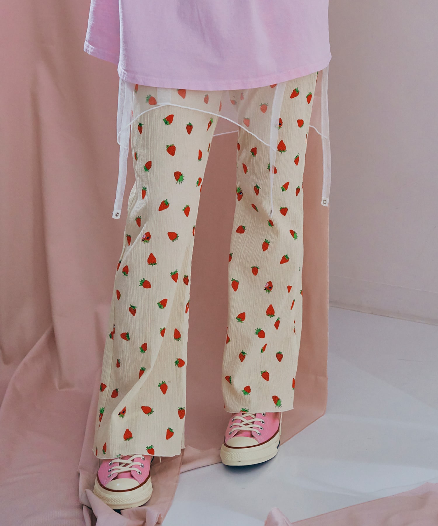 【5月下旬納期】R4460 ヨーリューイチゴフレアパンツ