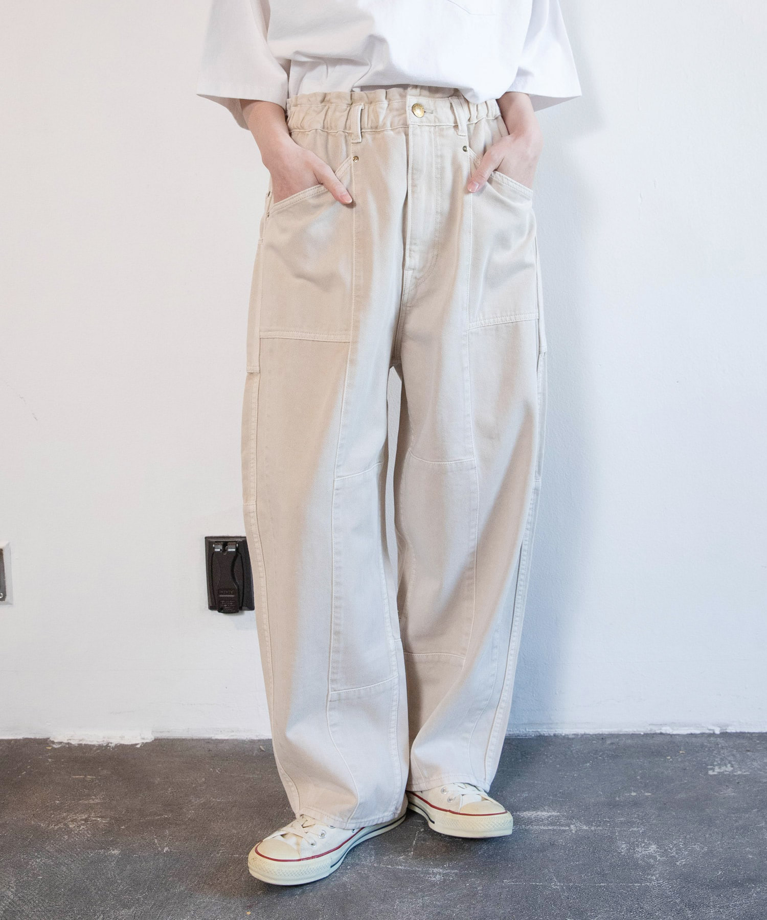 R4465 ブロックパンツ