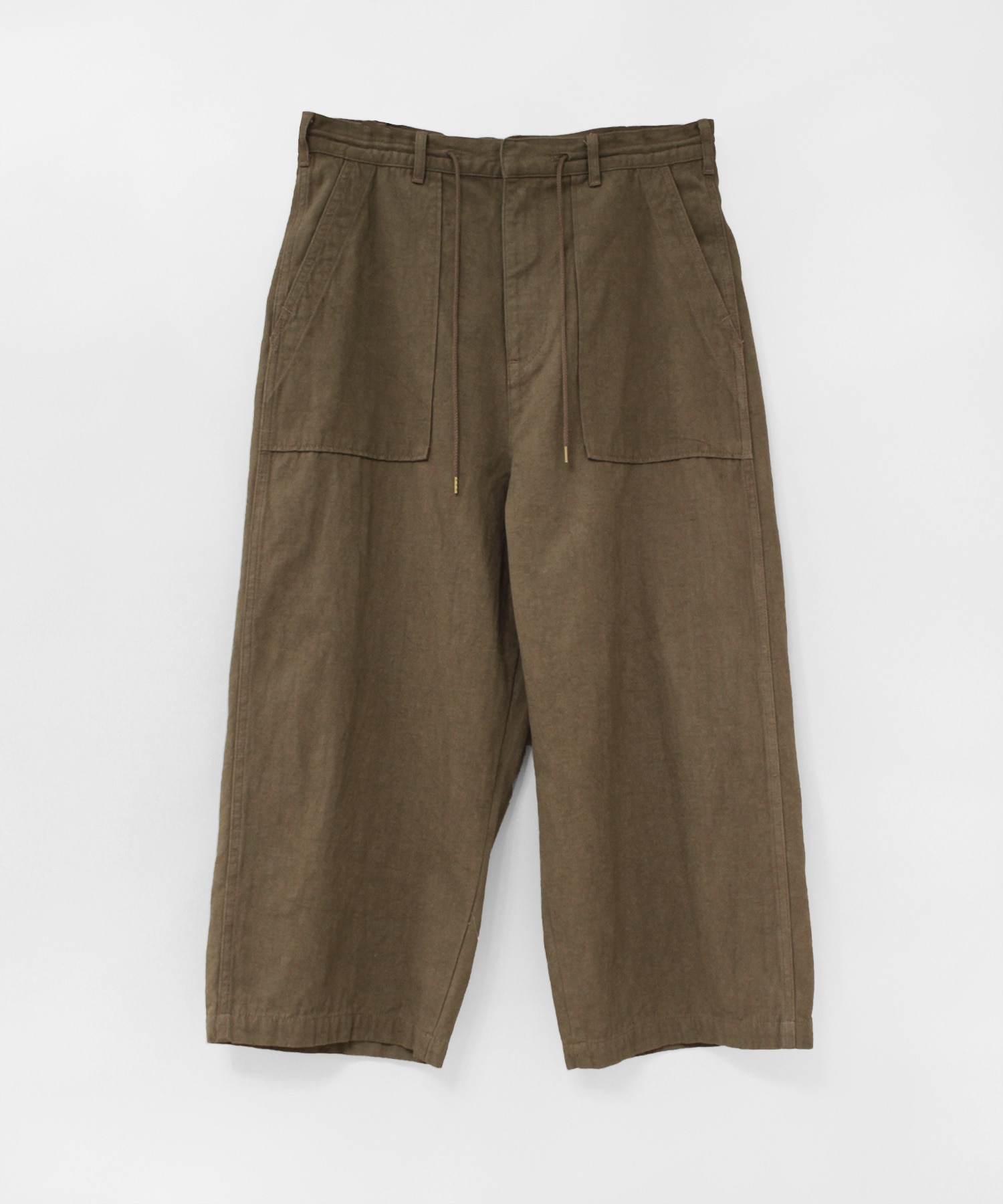 R4467 ムラ染めワイドアンクルパンツ