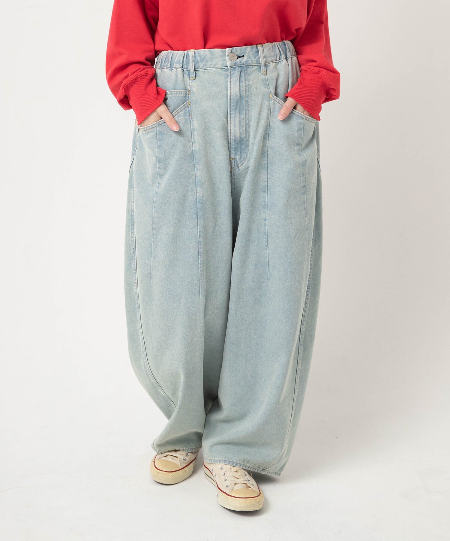 【7月上旬納期】R4468 ケミカル加工の5ポケまるパンツ