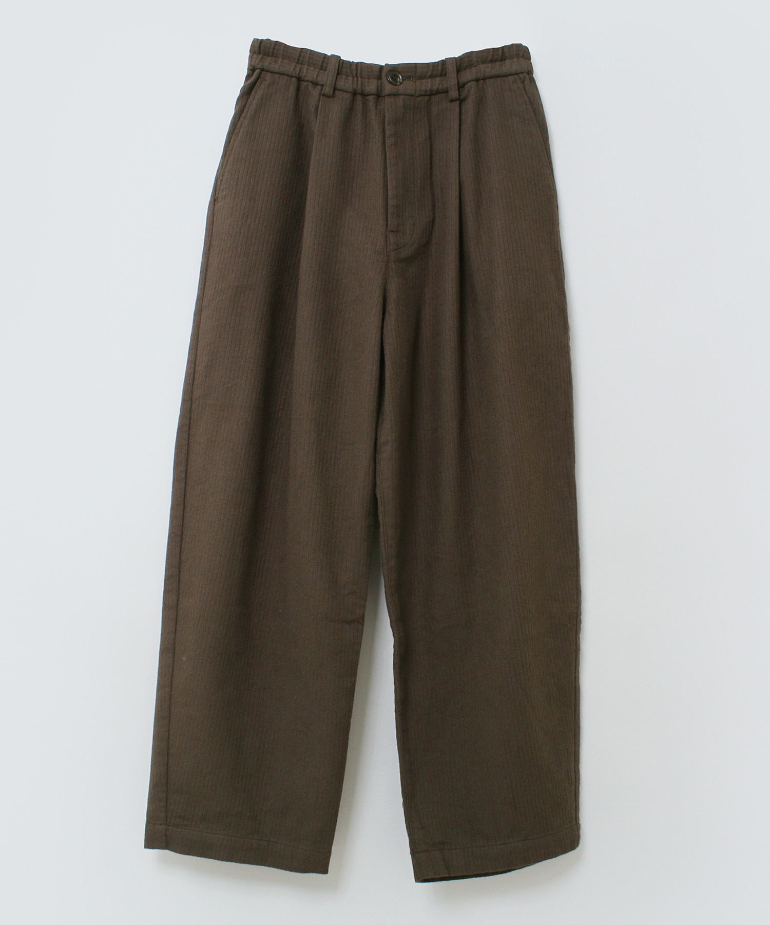 【10月下旬納期】R4513 COTTON HEAVY PIQUE ワイドトラウザーズ