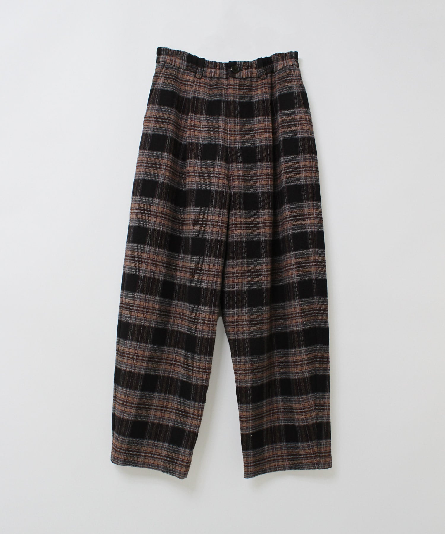 【11月下旬納期】R4531 コットンウールカルゼチェックパンツ