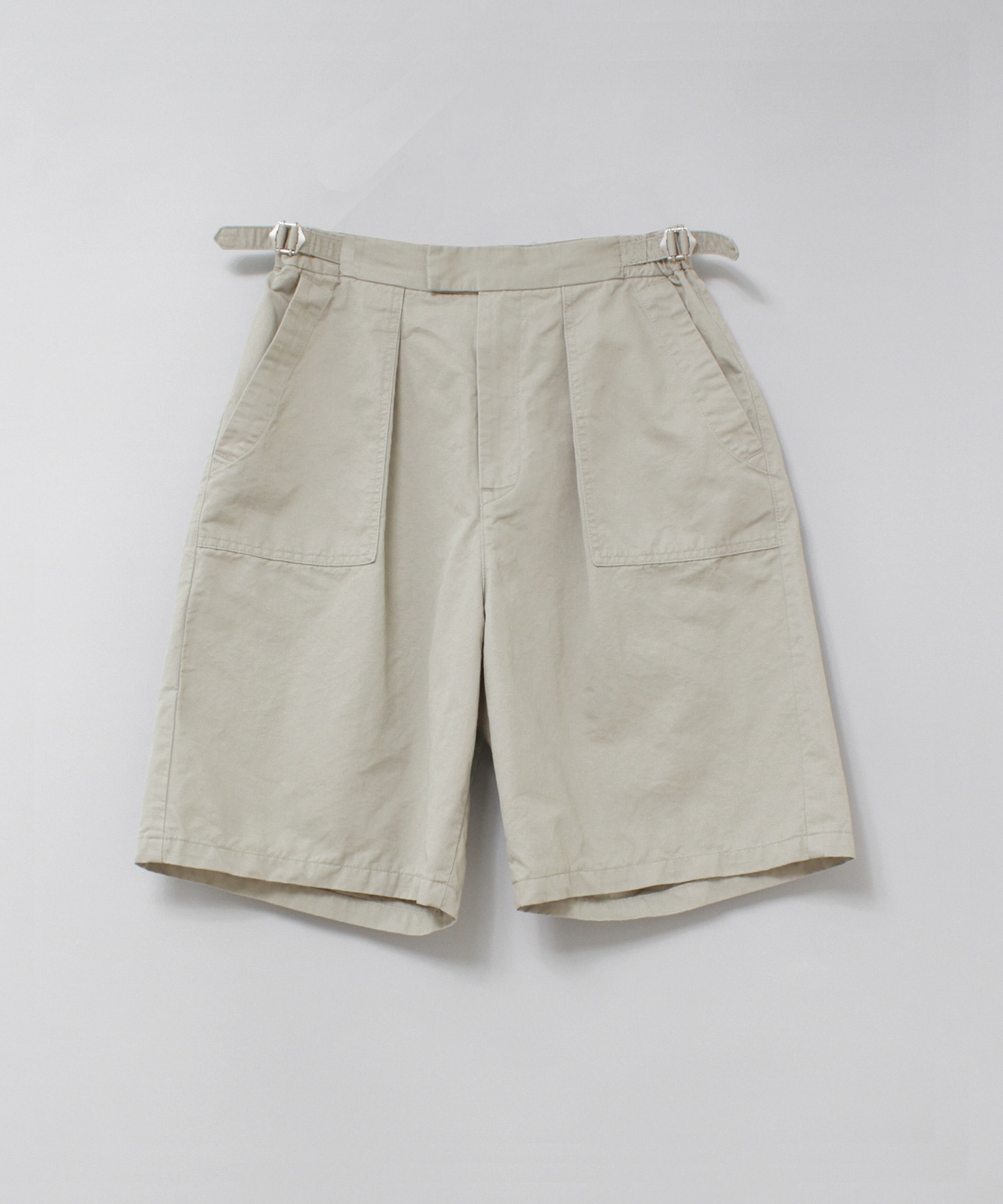 T1014 コットンリネンワークハーフパンツ